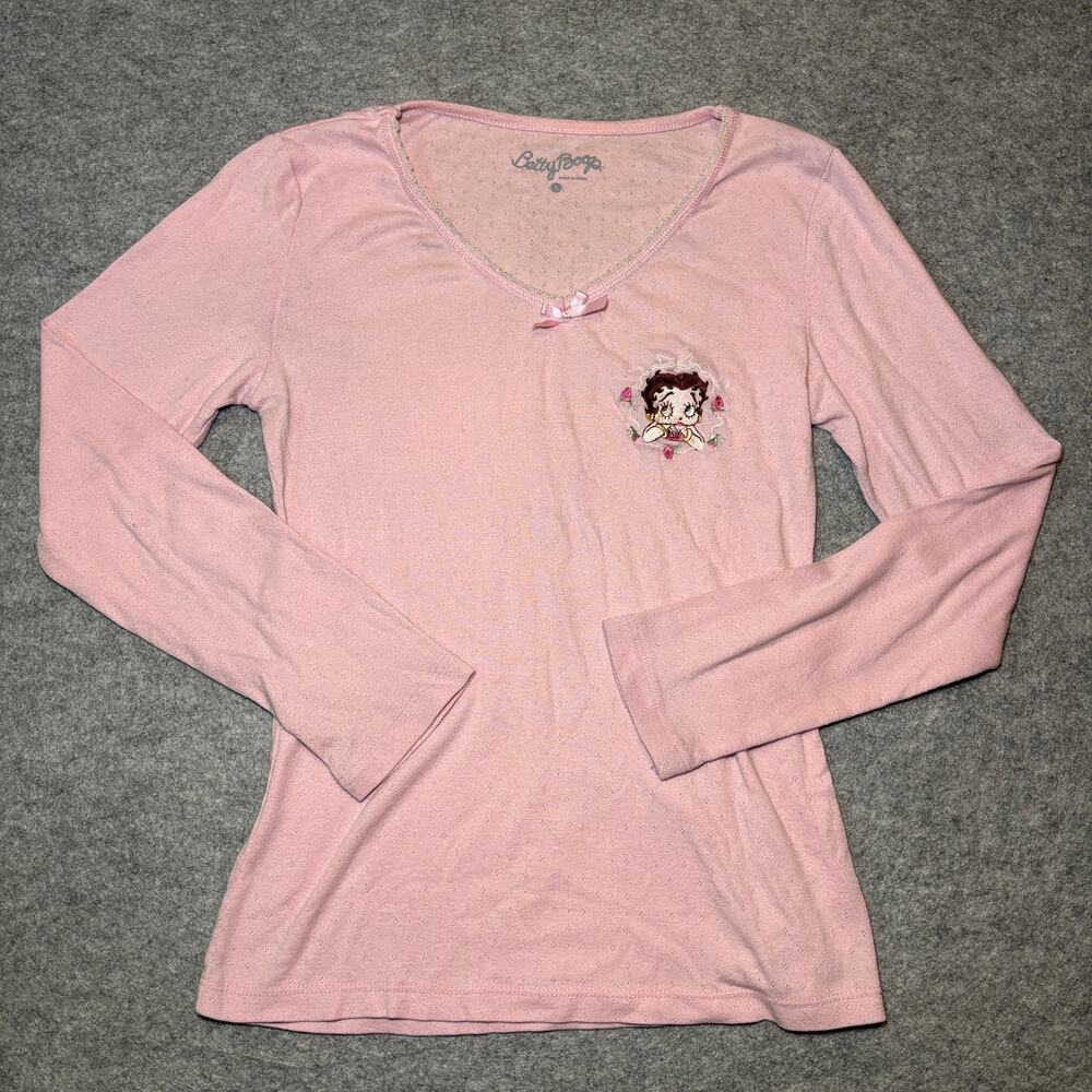 Betty Boop Women's Sleepwear Top S Pink Graphic Casual